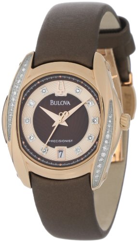 Bulova Women's 98R140 Precisionist Diamond Mother-Of-Pearl Dial Watch