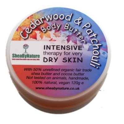 K&ouml;rperbutter aus Sheabutter mit Zedernholz & Patchouli, 120g- Cedarwood & Patchouli Shea B Preisvergleich