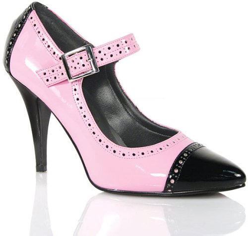 Women's Pink & Black Poodle Dress Costume Shoes