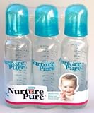 NurturePure - Glass Bottles - 8 oz. 3 Pack