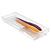 iDesign Linus Kitchen Knife Storage Drawer Organizer, Container for Countertop, Cabinet, Pantry - Clear, 16.5