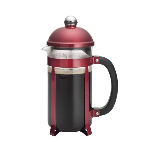 Bonjour 8-Cup Maximus French Press, Candy Apple Red