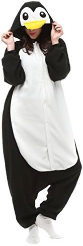 Unisex Adult Cosplay Animal Pajamas kigurumi Onesies Halloween Carnival Costume (L （166cm-175cm）, penguin)