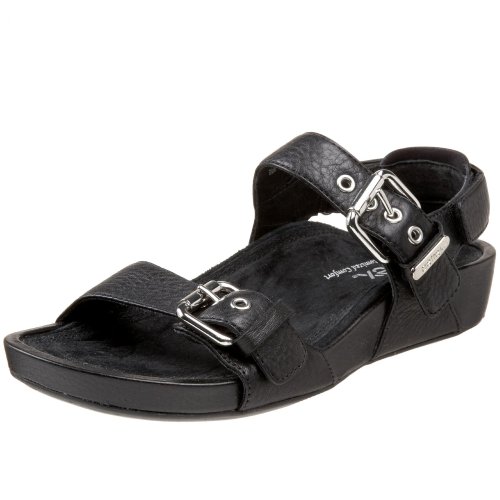 Aetrex Women's SA40 Mandehle Sandal,Black,9 M US
