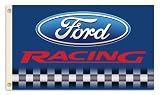 NASCAR Ford Racing Blue Background 3-by-5 Foot Flag with Grommets