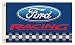 NASCAR Ford Racing Blue Background 3-by-5 Foot Flag with Grommets