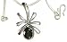 Silver Pendant with Chain Smoky Quartz Gemstone Jewelry 1.25 inches