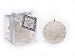 Kate Aspen Rose Ball Candle in Gift Box with Matching Bow and Tag, White
