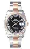Rolex Mens 2 Tone Datejust Rose Gold