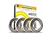 4 Pack - R144-ZZ (1/8 x 1/4 x 7/64 inch) Ball Bearing