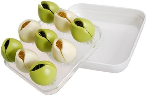 Creative Flower Bud Shaped Two-layer Desktop Holder Organizer (Green)