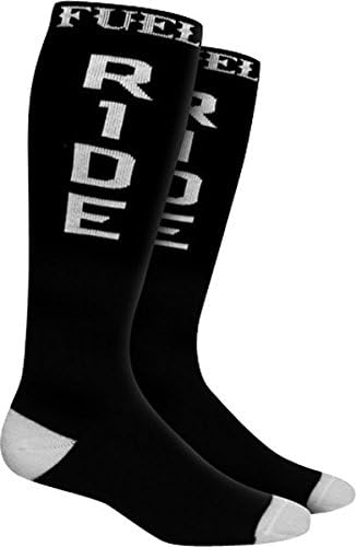 Fuel Knee Socks Ride Hard Black/White