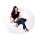 Smart Air Beds Large UFO Inflatable Beanless Bean Bag Chair (White/Red) Smart Air Beds Large UFO Inflatable Beanless Bean Bag Chair (White/Red)