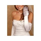 Beautiful Elegant Spandex Over the Elbow Formal Evening Gloves in BLACK, RED or WHITE