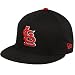 New Era St. Louis Cardinals Black Comeback Snapback Flat Bill Adjustable Hat