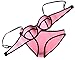 MUXILOVE Women Structured Bright Wet Suit Neoprene Bikini Swimsuit Swimwear Pink Small