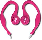 Koss Susan G. Komen for the Cure SportClip Earphones with Wind Up Storage Case (Pink)