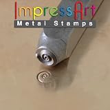 ImpressArt, Metal Jewelry Design Stamp, Swirl, 6mm