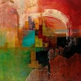 Chariots Of The Gods - Artist: Asha Menghrajani - Art Print Poster Size: 27.00 by 27.00 inches