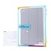 iPad Air 2 Case,THZY iPad Air 2 Smart Cover+Transparent Back Cover Apple iPad Air 2 (iPad 6) 2014 Model Ultra Slim Lightweight Stand with Smart Cover Auto Wake/Sleep (Silver Grey)