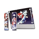 Mario Galaxy Design Skin Decal Sticker Protector for Wii Console & Remotes