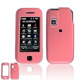 Samsung Glyde U940 Cell Phone Pink Rubber Feel Protective Case Faceplate Cover