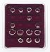 Velvet Jewelry Tray - Stacking 20 Ring Holder (Burgundy) (1.5" H x 8.25" W x 9.25" D)
