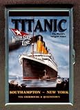 TITANIC WHITE STAR SHIP POSTER ID Holder, Cigarette Case or Wallet: MADE IN USA!