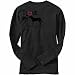 T-Shirt Long Sleeve Dark Silver  I Love My Greater Swiss Mountain Dog / Urban Style - Brush  Dog