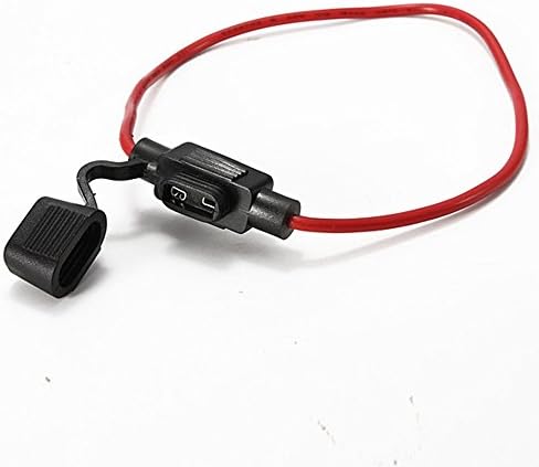 Z.Auto Waterproof Car Auto 10/15/20/30A Amp 14AWG Wire In-line Car Automotive flat Blade Fuse Holder with 60cm lines and 10pcs fuse