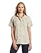 Columbia Women’s PFG Bahama Short Sleeve Shirt, Fossil, Small