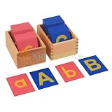 Montessori Lower and Capital Case Sandpaper Letters w/ Boxes