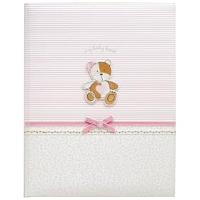 Carter's Toy Teddy Girl Record Baby Book, Pink