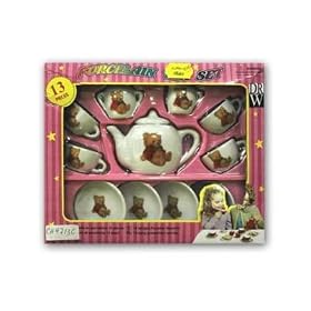 13 Piece Porcelain Childs China Tea Set