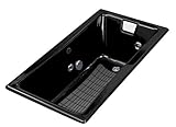 IMAGE OF Kohler K-852-HB-7 Tea-For-Two 5Ft Whirlpool with Custom Pump Location, Black Black