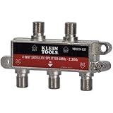 Klein Tools VDV814-637 Coax Splitter - Satellite, 4-Way, 5MHz - 2.3GHz