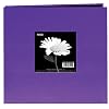 Pioneer 8 Inch by 8 Inch Postbound Fabric Frame Cover Memory Book, Grape Purple