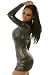 SEXY SILBER METALLIC LONGPILLI MINIKLEID CLUBWEAR CLUB FASHION GR: 34-38