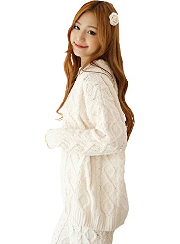 【 ルーチェ ミラコ 】LUCE miraco トレンド mocomoco's パウダー ケーブル編み ルームウェア レディース 上下セット リラック