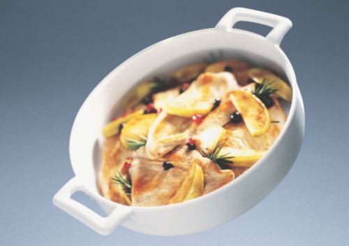 Revol Belle Cuisine 616953 Deep Round Dish, 17-3/4-Ounce, White