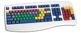 LearningBoard White Color Coded Computer Keyboard For Kids - Win and Mac