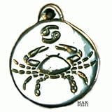 Cancer- Pewter Pendant Jewelry - Astrology - Zodiac - Sign - June 22 to July 22
