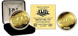Super Bowl XLIII Steelers v. Cardinals 24kt Gold Flip Coin
