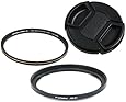 Fotasy S167K Fotasy 67mm Adapter Replaces RN-S1+ Nano MRC MC UV Filter Cap for FUJIFILM FinePix S1 Camera (Black)