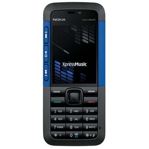 Nokia 5610 Unlocked Cell Phone with 3.15 MP Camera, 3G, MP3/Video Player, MicroSD Slot--International Version with Warranty (Blue)