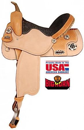 Big Horn BoxWeave Tool Padded Barrel Saddle 14in