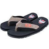 NCAA Ohio State Buckeyes Two Tone Suede Flip Flops (6/7)