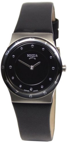Boccia Damen-Armbanduhr XS Ceramic Analog Leder 3202-02