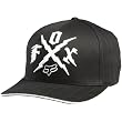 Fox Racing Big Vinnie Men's Flexfit Sports Wear Hat w/ Free B&F Heart Sticker Bundle - Black