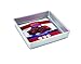 Chicago Metallic Commercial II Non-Stick 9-Inch Square Cake Pan. Make traditional square cakes or layer cakes, brownies, casseroles, and more,